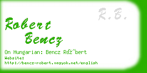 robert bencz business card